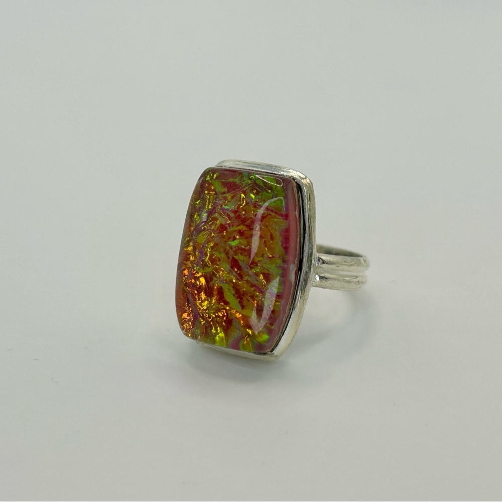 Multicolor Dichroic Statement Ring - image 3
